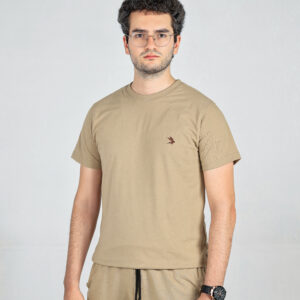 Bone T-Shirt with Quincy Logo