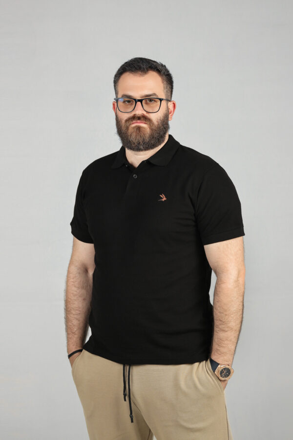Black Polo with Coconut Logo